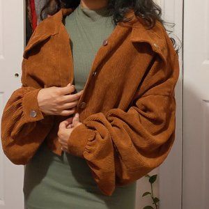 Corduroy brown orange jacket